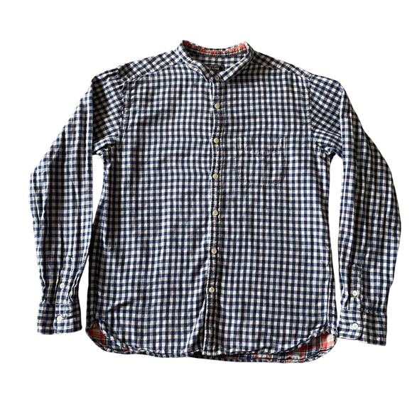 Beams Other - Beams Shirt Mens Large Blue Gingham Plaid Lined Classic Preppy Casual